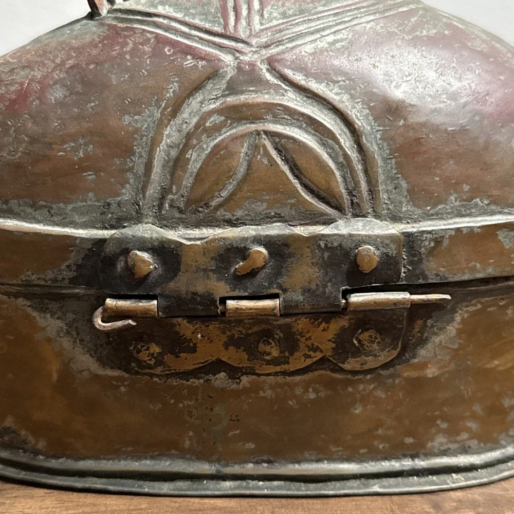 Vintage Copper Turkish Hammam Tinned Bath/Spa Soap Box‎